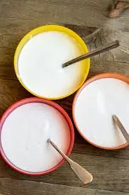 Homemade yogurt in a bowl, a naturally fermented dairy staple made across North and East Africa