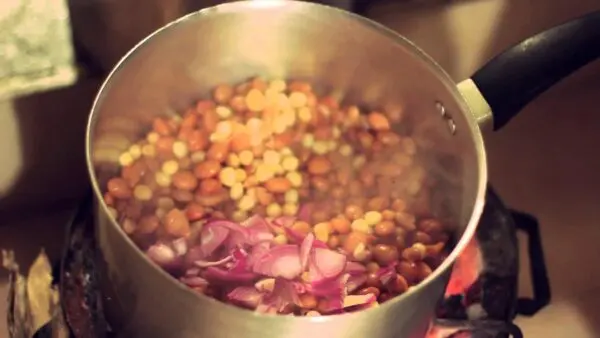 Githeri Kenyan corn and beans stew served in a bowl, a traditional Kikuyu dish from central Kenya