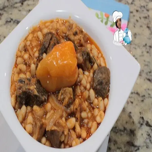 Cassoulet, a slow-cooked stew of white beans with goat meat