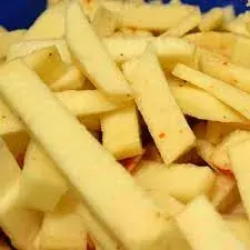 Fried yam, Nigerian dundun chips fried golden and served with pepper sauce