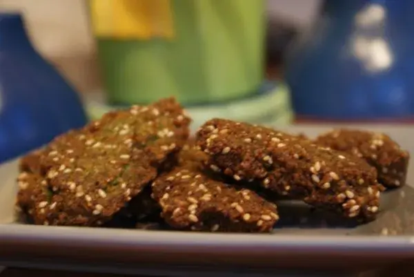 Ta'ameya, Egyptian fava bean falafel coated in sesame seeds and fried golden