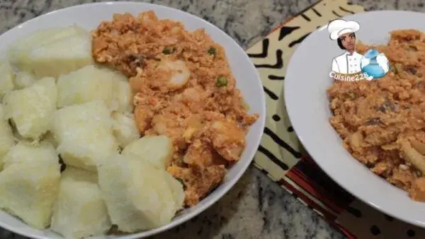 Yam and Egg Sauce