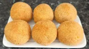 Yam balls Ghanaian party dish