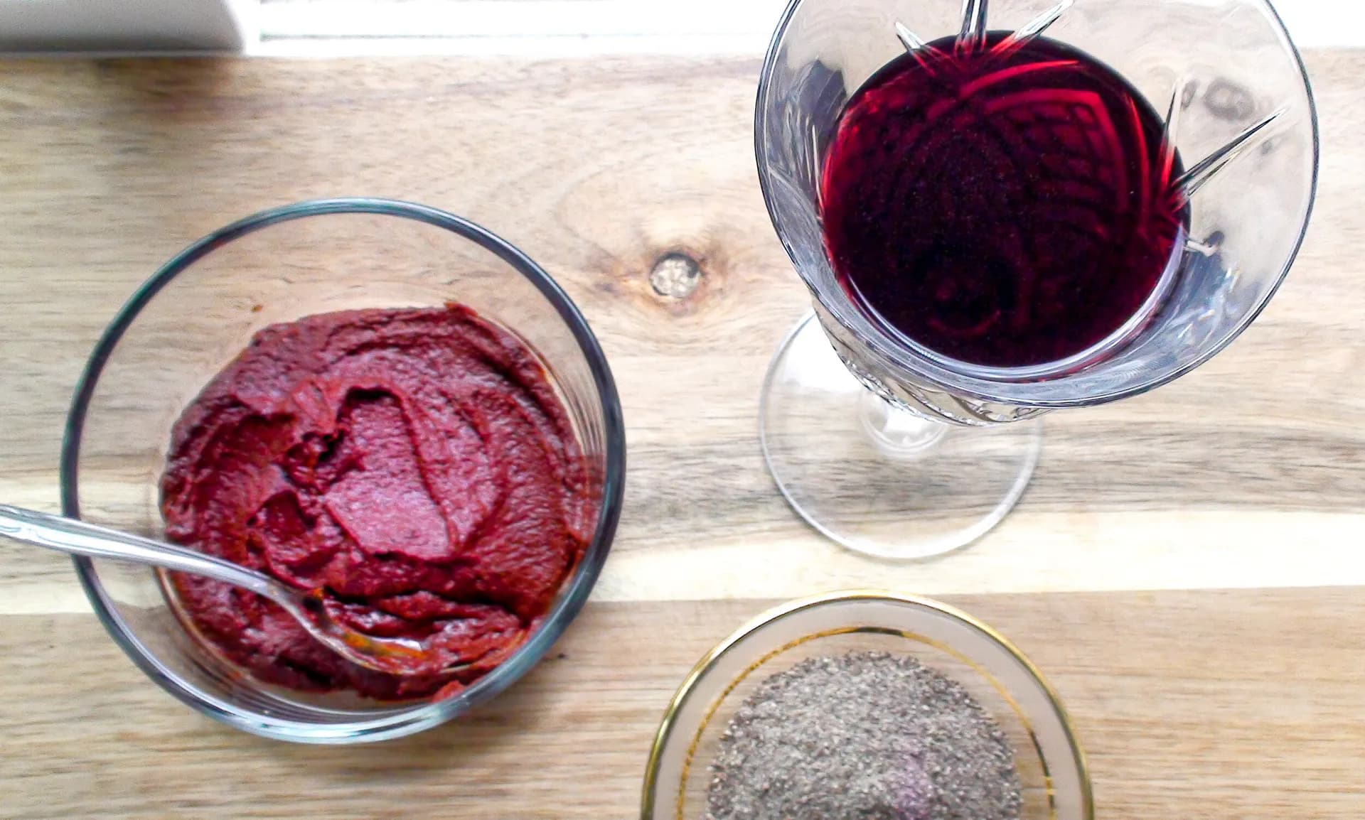 Awaze, an Ethiopian red chilli dip made from berbere and wine
