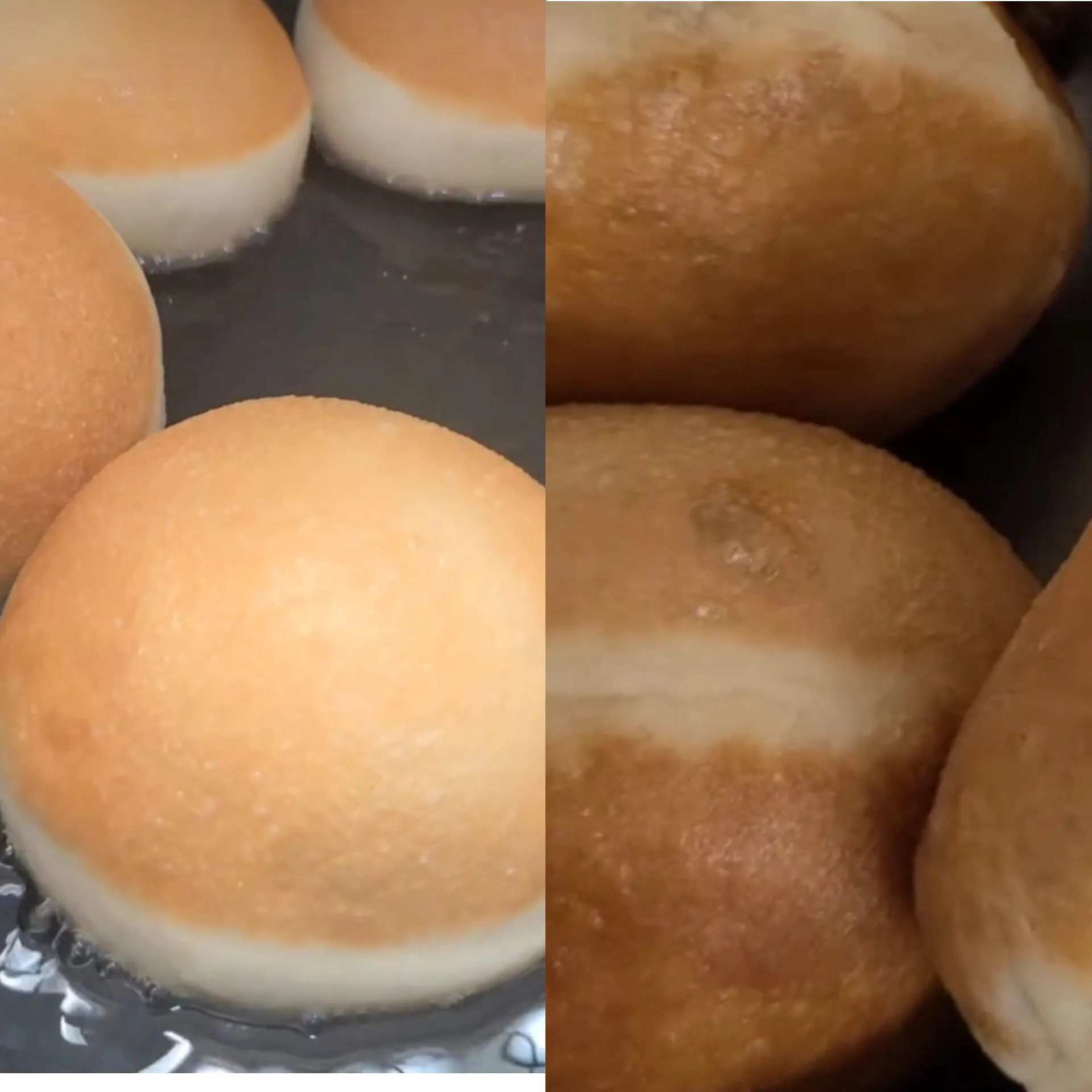 Nigerian street doughnuts, fluffy yeasted rounds fried without egg