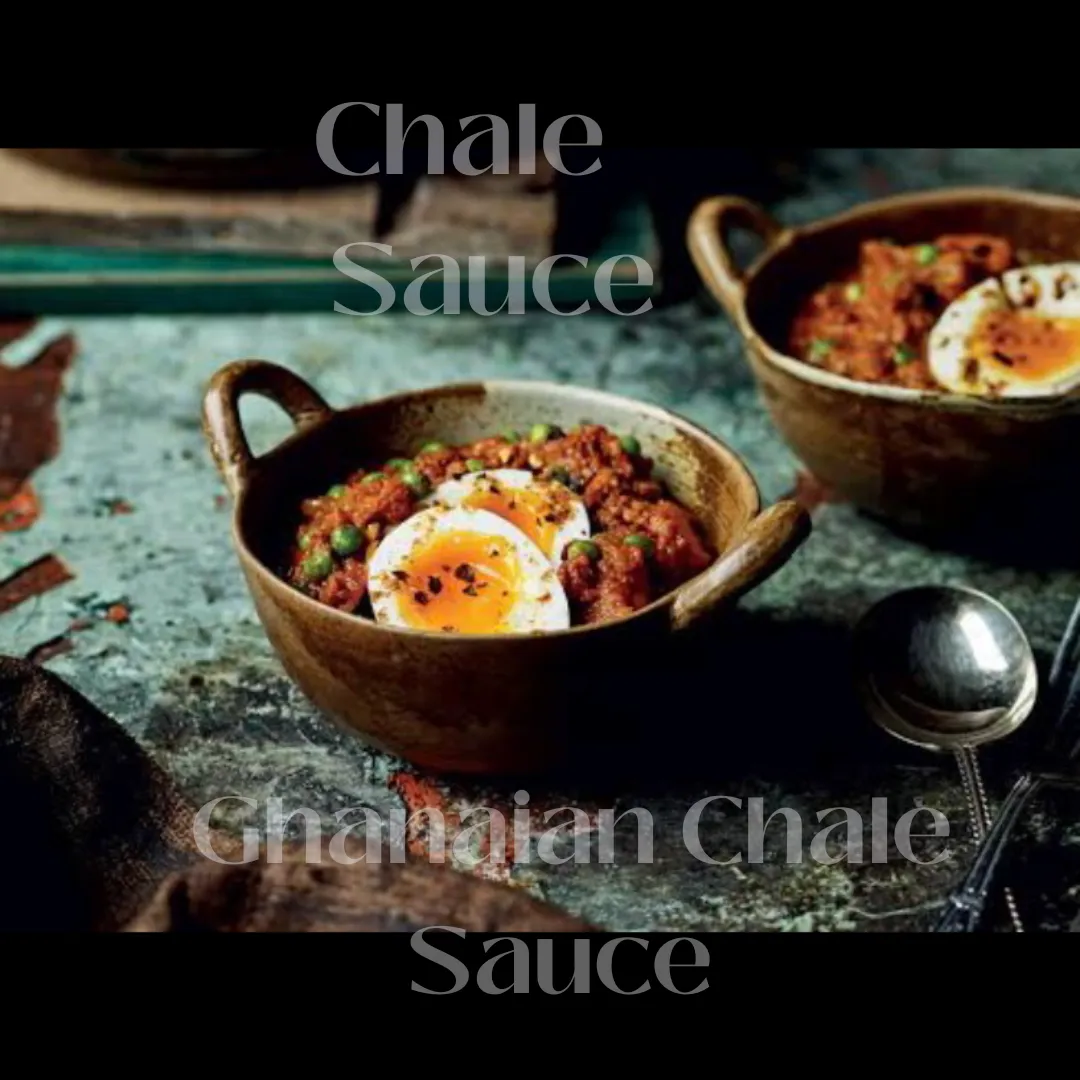 Ghanaian chale sauce, a blended tomato, onion and chilli condiment cooked down in oil