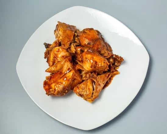 Kati kati, Cameroonian grilled chicken finished in palm oil with tomato