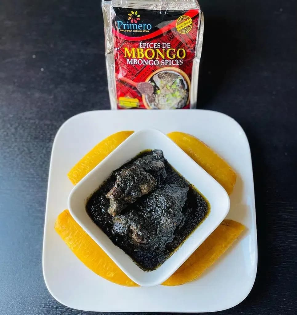 Mbongo tchobi, a black Cameroonian fish stew