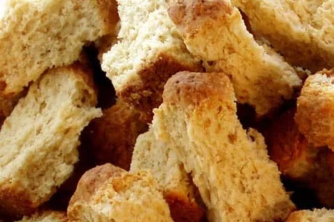 Buttermilk rusks, twice-baked South African biscuits dried hard for dunking