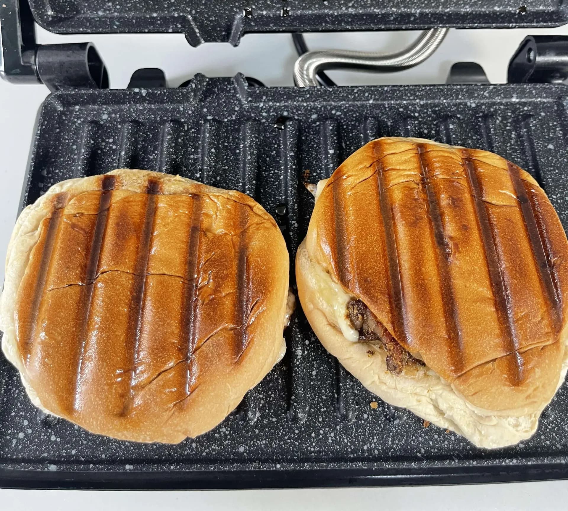 Suya toast, a Nigerian sandwich of spiced grilled beef between toasted bread