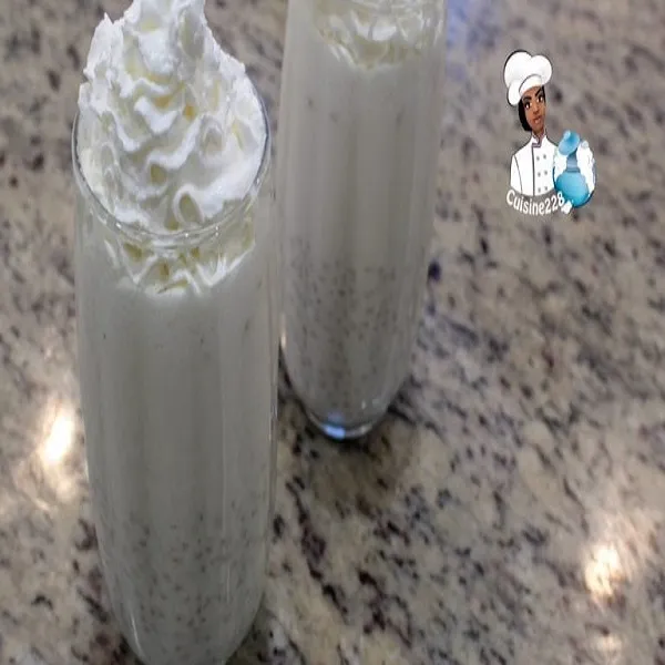 Thiakry, a Senegalese dessert of millet couscous with sweetened yogurt, served cold