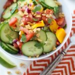 african mango and cucumber salad