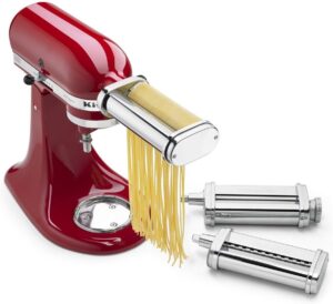 KitchenAid KSMPRA Stand Mixer Attachment Pasta Roller Cutter 3 Piece Set