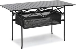 MoNiBloom Camping Table Fold Up Lightweight, 46.5" Length Outdoor