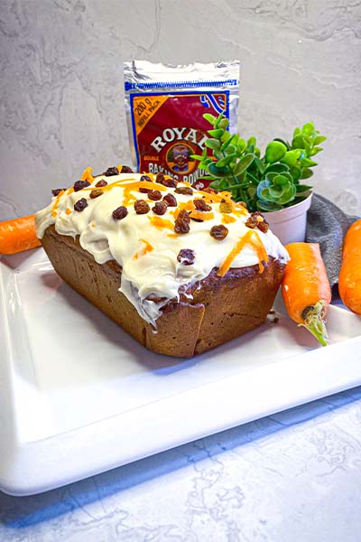 Eggless Carrot Loaf