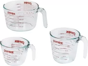 Tuwon Dawa Da Miyan Kuka Recipe 6 Pyrex 3 Piece Measuring Cup Set
