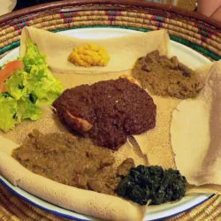 Injera (Ethiopian Flatbread) Recipe 2 Injera Ethiopian dishes