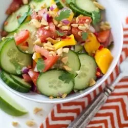 African Mango and Cucumber Salad 1 african mango and cucumber salad