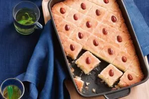 10 Delicious And Healthy Egyptian Delicacies You Must Try 1 Basbousa-Egyptian delicacies