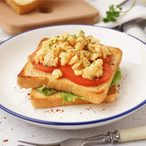 Scrambled Egg Sandwich 2 Easy Breakfast Ideas