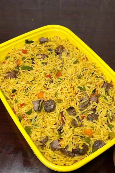 Easy Nigerian fried rice